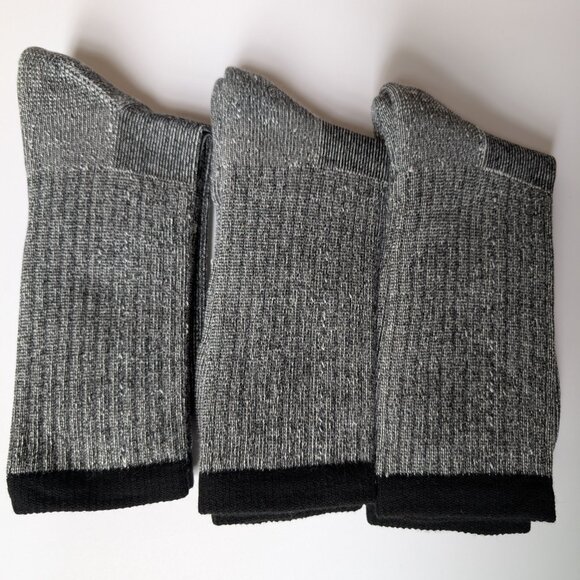 Northern Lakes - 72% Merino Wool Boot Socks - 3 Pairs - Large - Grey - NEW - Picture 2 of 2
